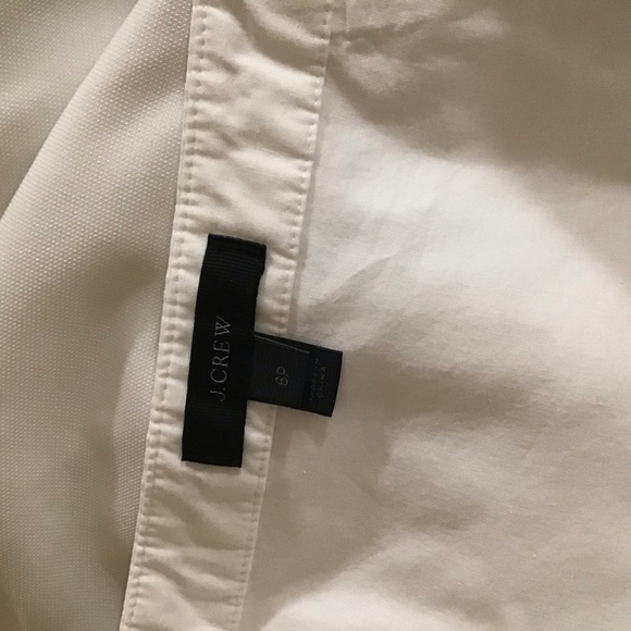 Jcrew ruffled White miniskirt 100% cotton size 6P - Picture 3 of 3